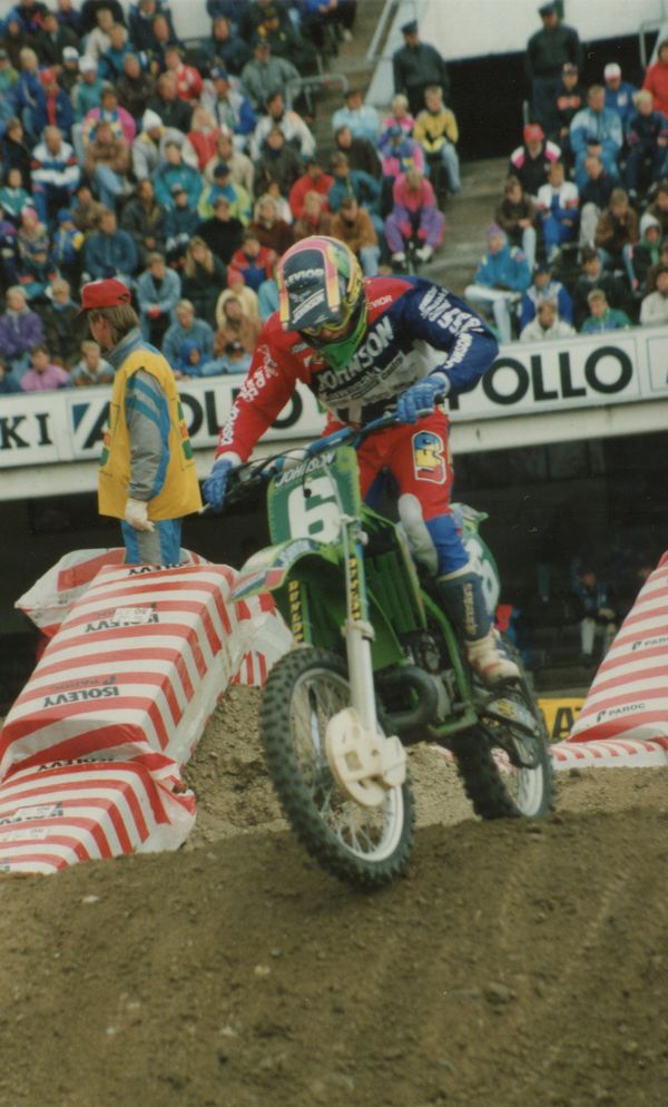 Helsinki Olympiastadion supercross 1991 Marnicq Bervoets Bel